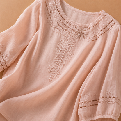 Elodie Cotton Linen Blouse