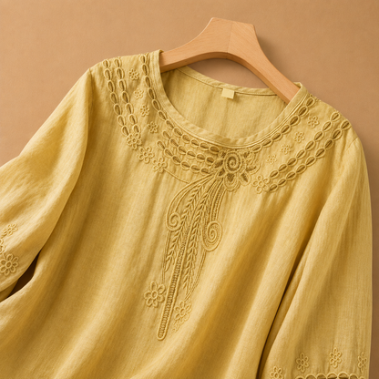 Elodie Cotton Linen Blouse
