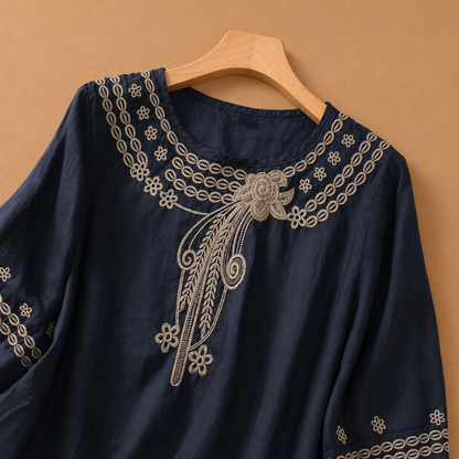 Elodie Cotton Linen Blouse