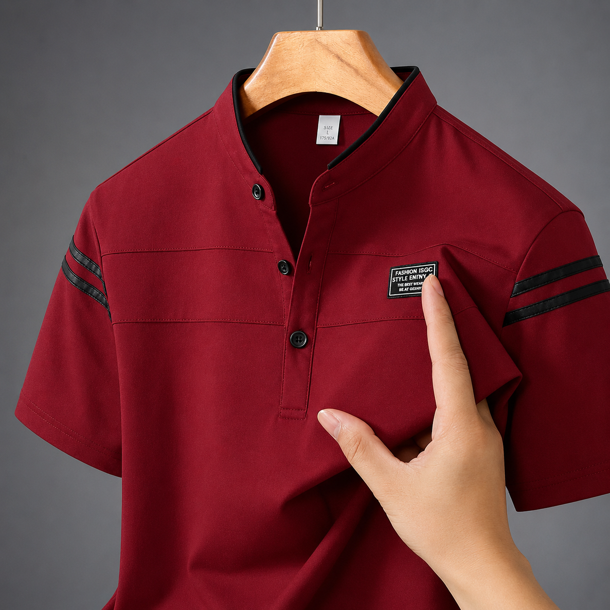 Alden Stand Collar Polo
