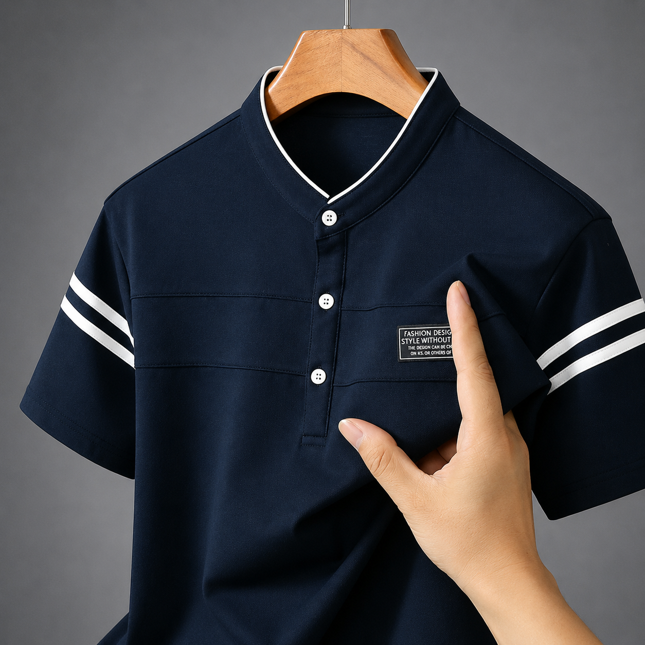 Alden Stand Collar Polo