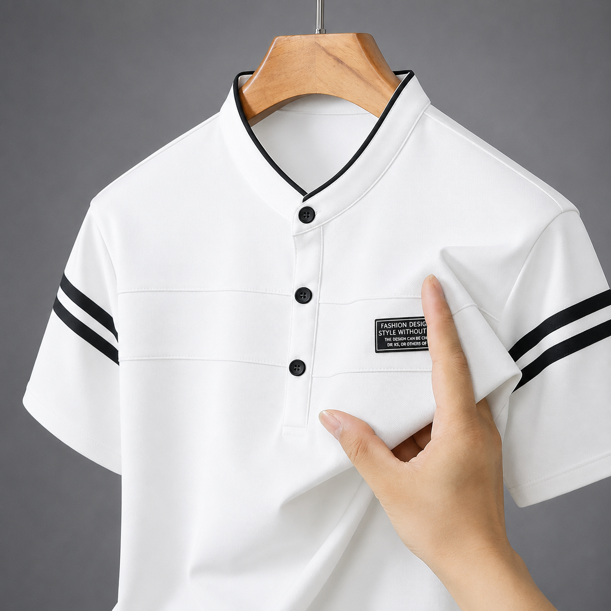 Alden Stand Collar Polo