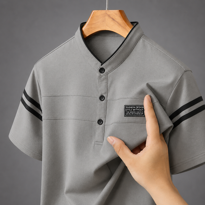 Alden Stand Collar Polo