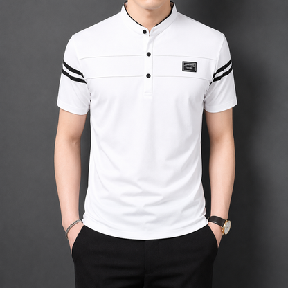 Alden Stand Collar Polo