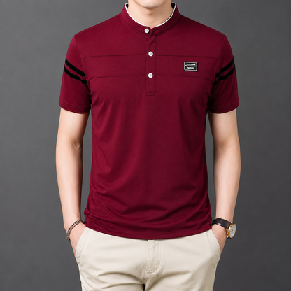 Alden Stand Collar Polo