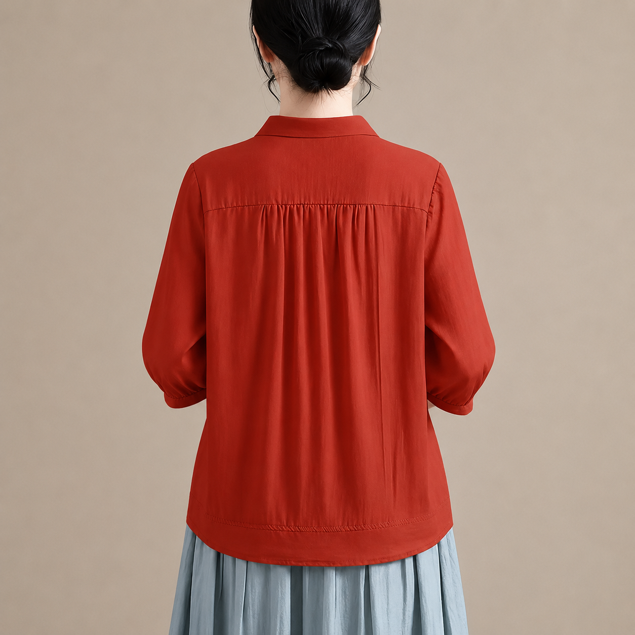 Corinne Cotton Linen Blouse