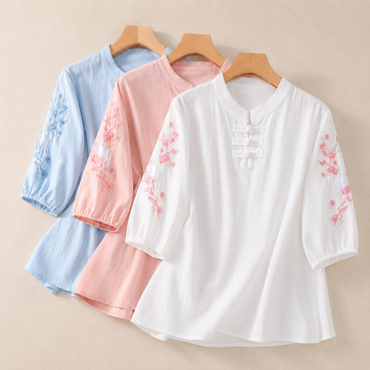 Estelle Mandarin Blouse