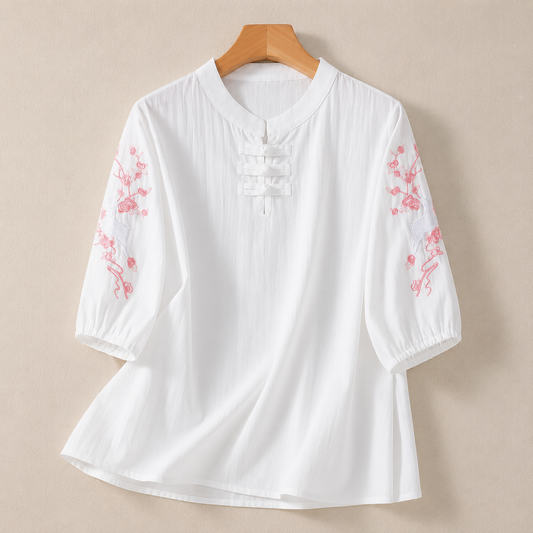 Estelle Mandarin Blouse