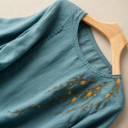 Adeline Cotton Linen Blouse