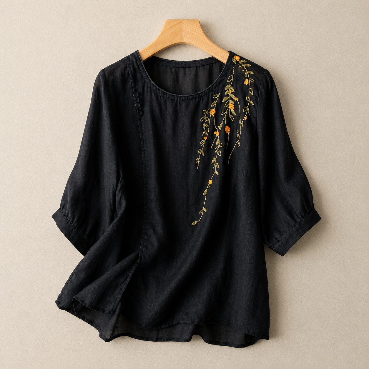 Adeline Cotton Linen Blouse