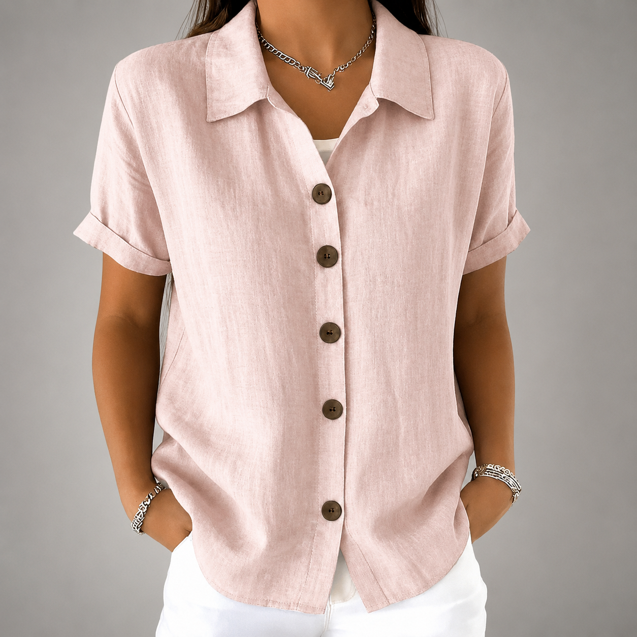 Verena Cotton Linen Blouse