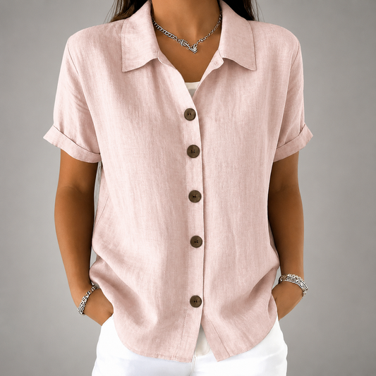 Verena Cotton Linen Blouse