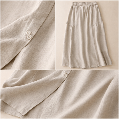 Colette Cotton Linen Skirt