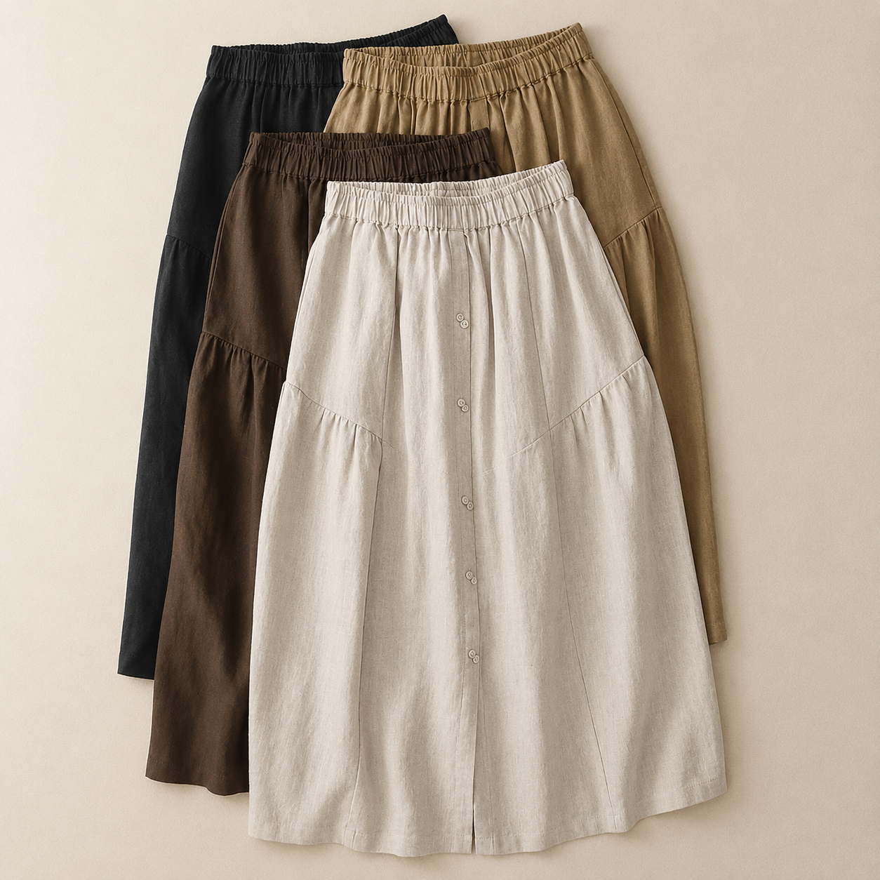 Colette Cotton Linen Skirt