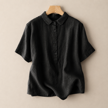 Elara Cotton Linen Blouse