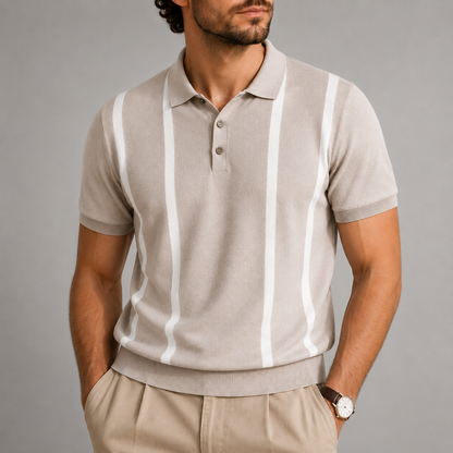 Remington Stripe Knit Polo