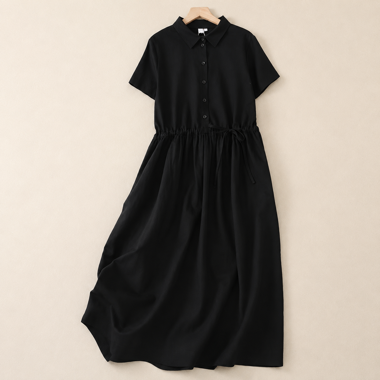 Amelie Cotton Linen Midi Dress