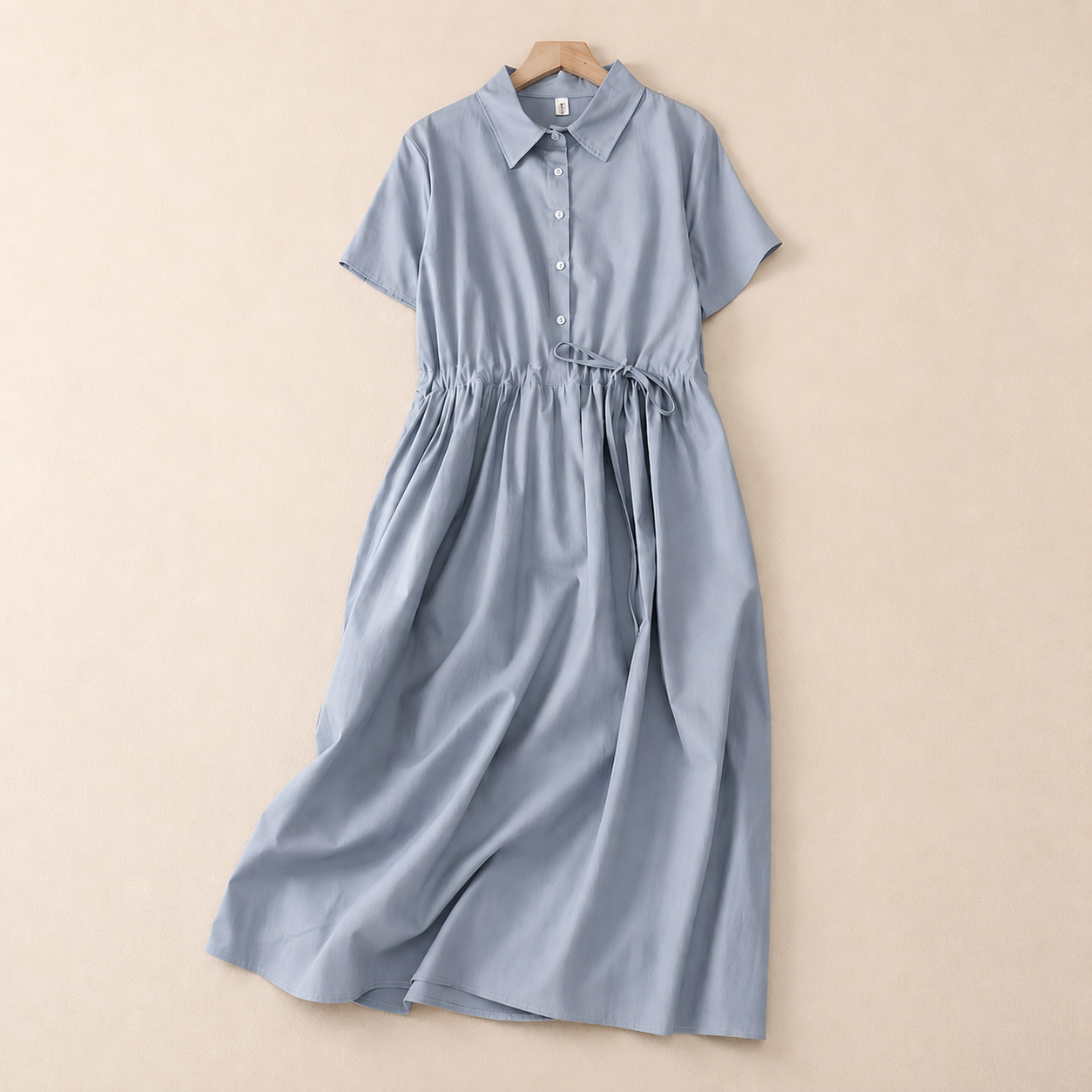 Amelie Cotton Linen Midi Dress