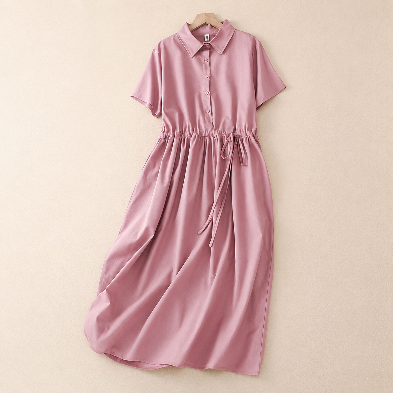 Amelie Cotton Linen Midi Dress