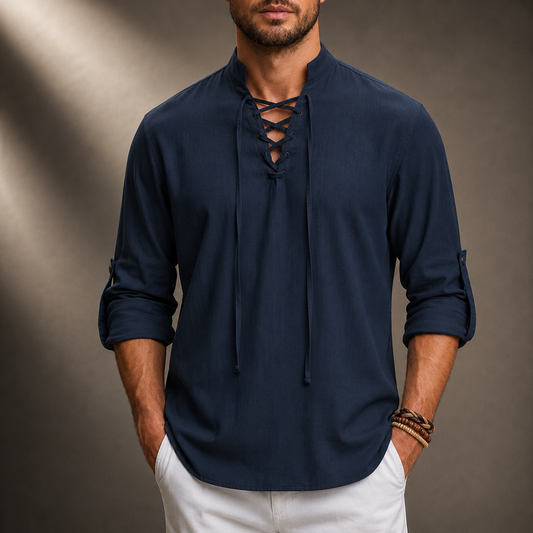 Caspian Cotton Linen Shirt