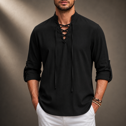Caspian Cotton Linen Shirt