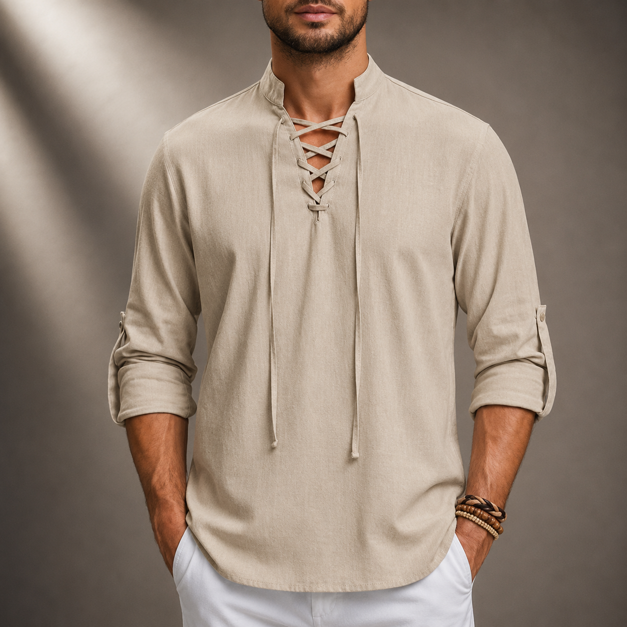Caspian Cotton Linen Shirt
