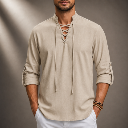 Caspian Cotton Linen Shirt