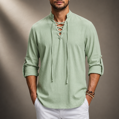 Caspian Cotton Linen Shirt