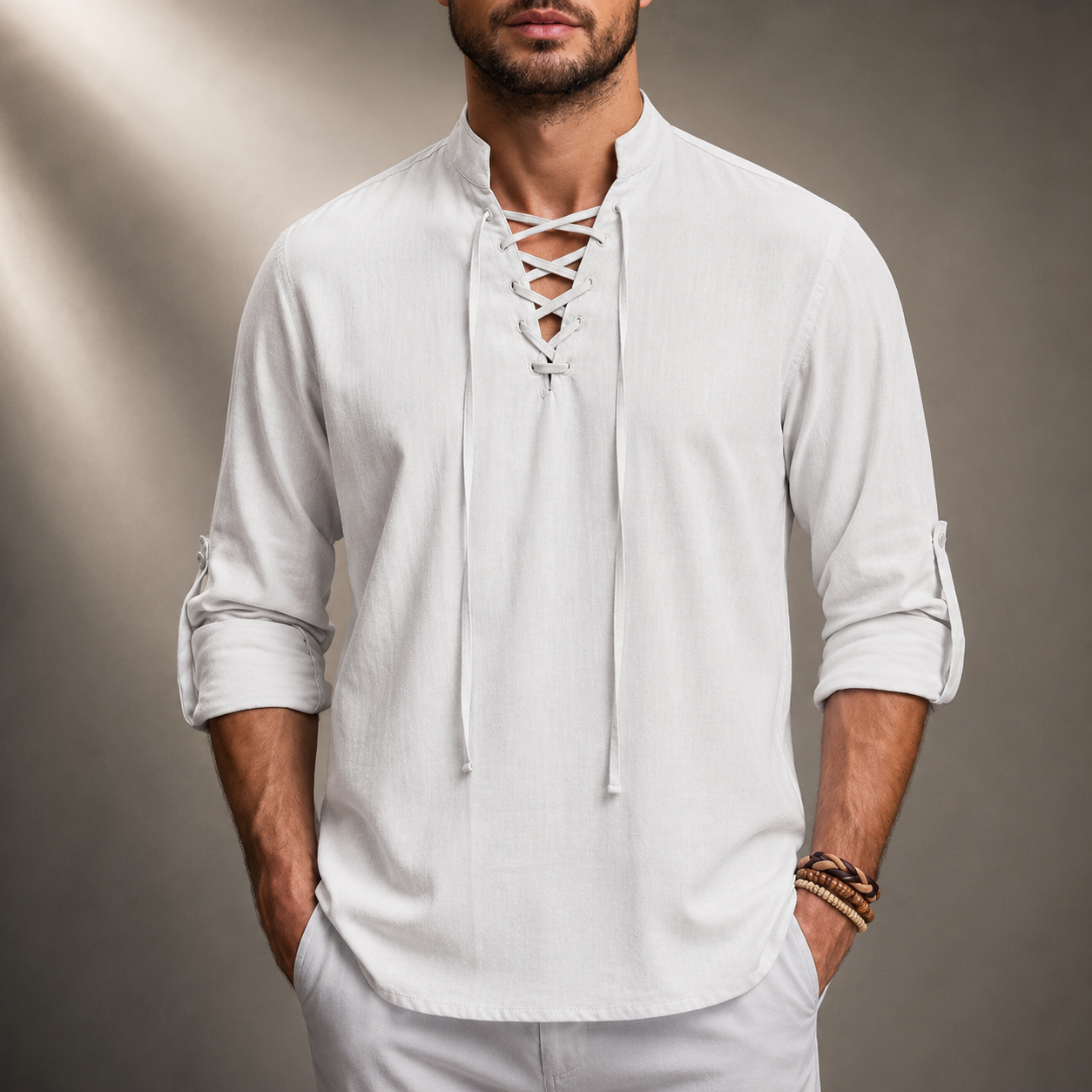 Caspian Cotton Linen Shirt
