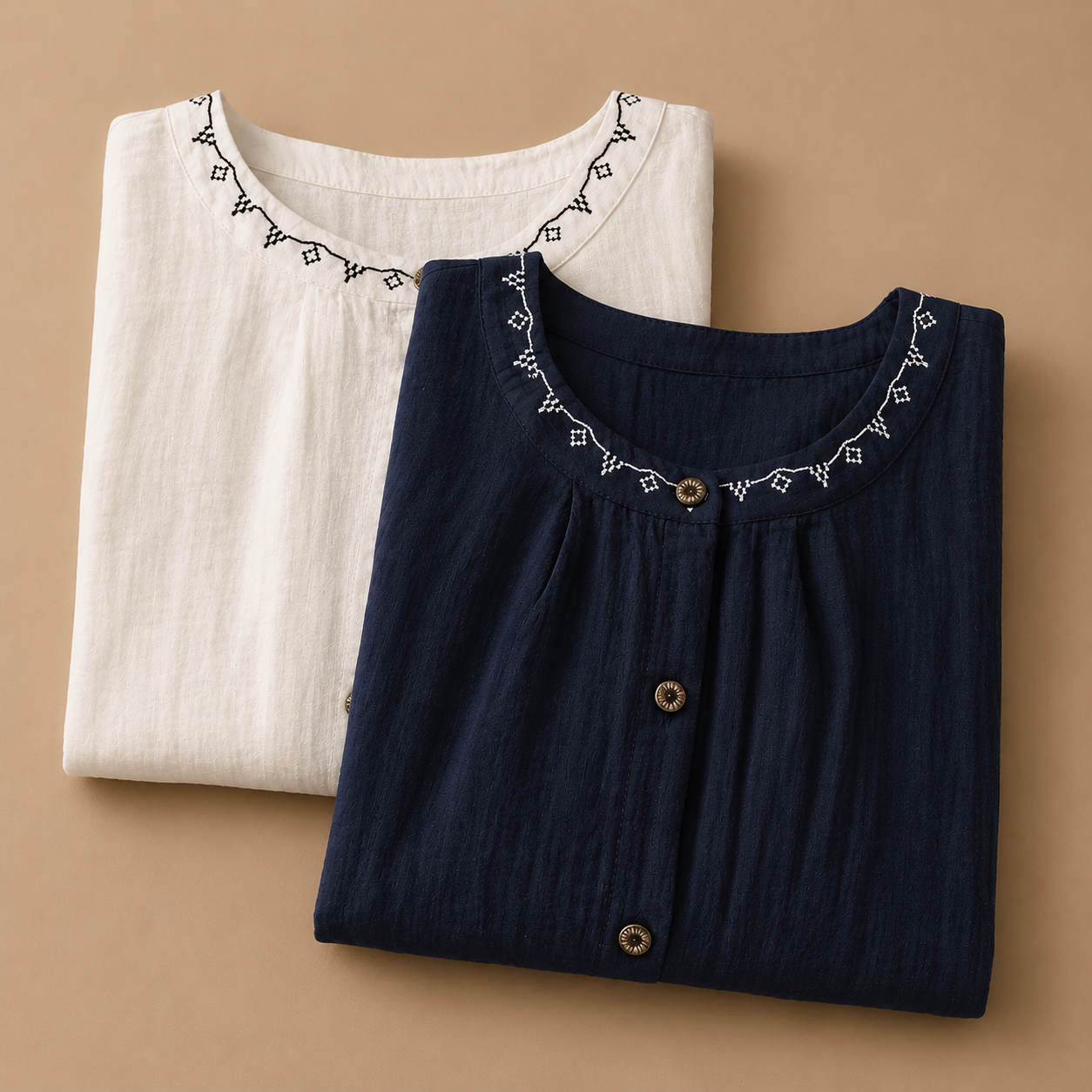 Solenne Cotton Linen Blouse