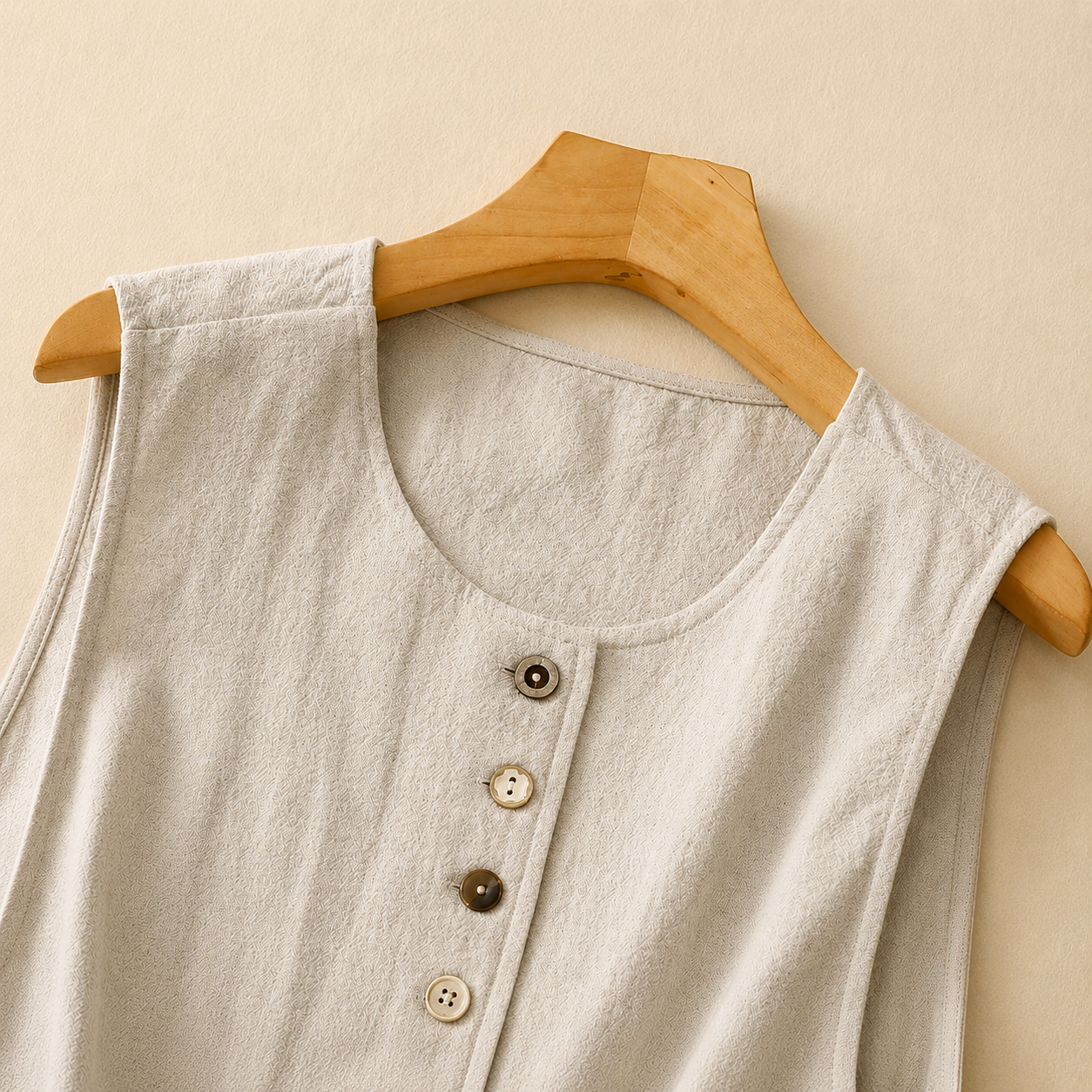 Elowen Cotton Linen Vest