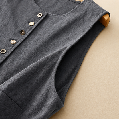 Elowen Cotton Linen Vest