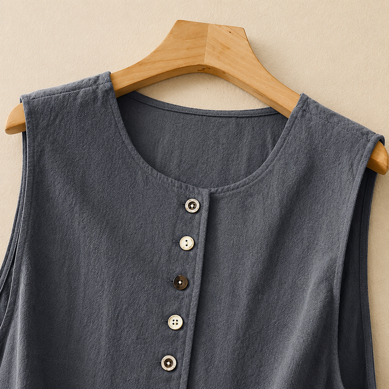 Elowen Cotton Linen Vest