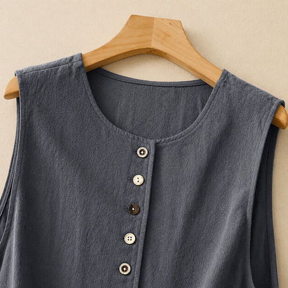 Elowen Cotton Linen Vest