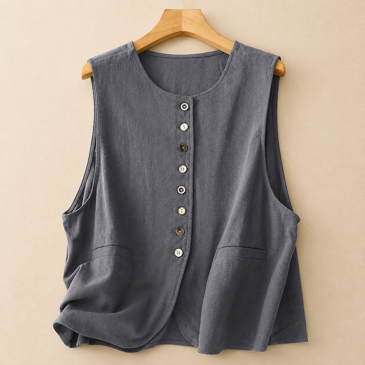 Elowen Cotton Linen Vest