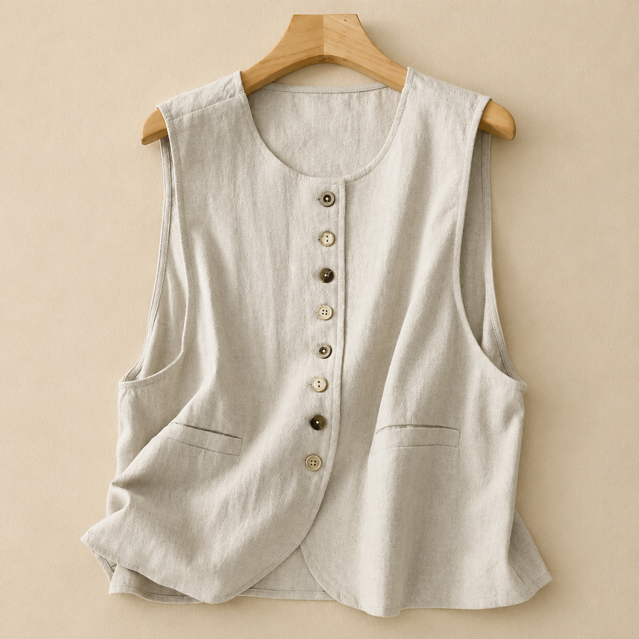 Elowen Cotton Linen Vest