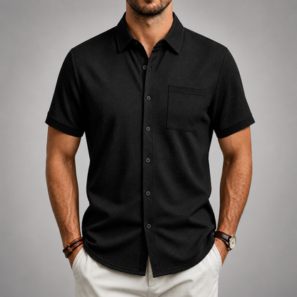 Harrison Textured Button-Up Shirt