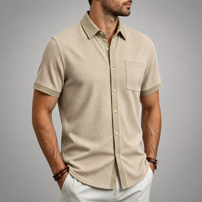 Harrison Textured Button-Up Shirt