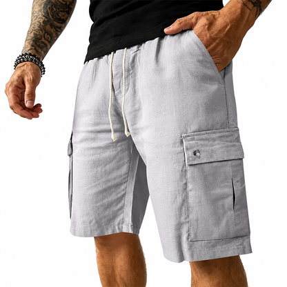 Hudson Bamboo Linen Cargo Shorts