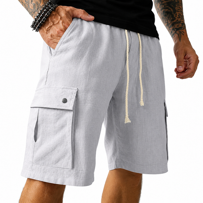 Hudson Bamboo Linen Cargo Shorts