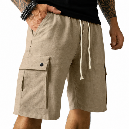 Hudson Bamboo Linen Cargo Shorts