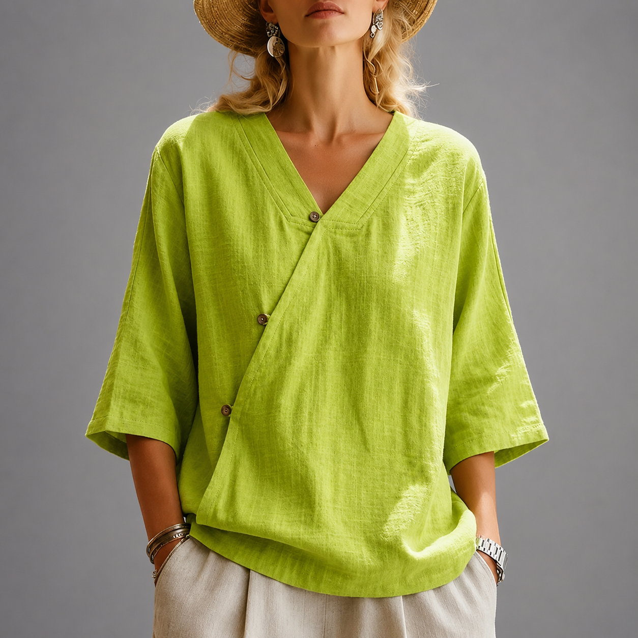 Marais Cotton Linen Top