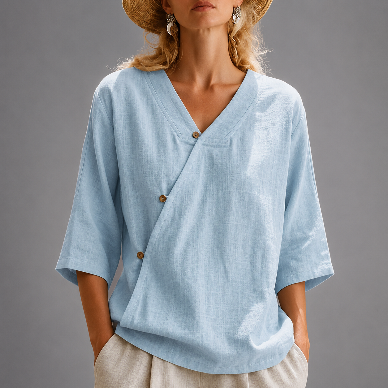 Marais Cotton Linen Top
