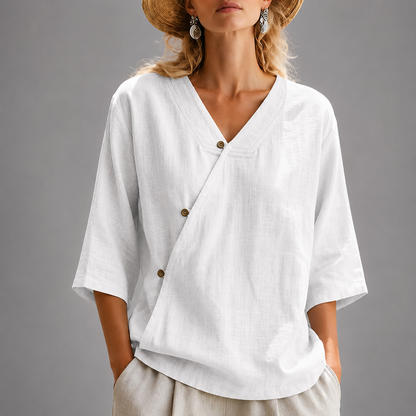 Marais Cotton Linen Top