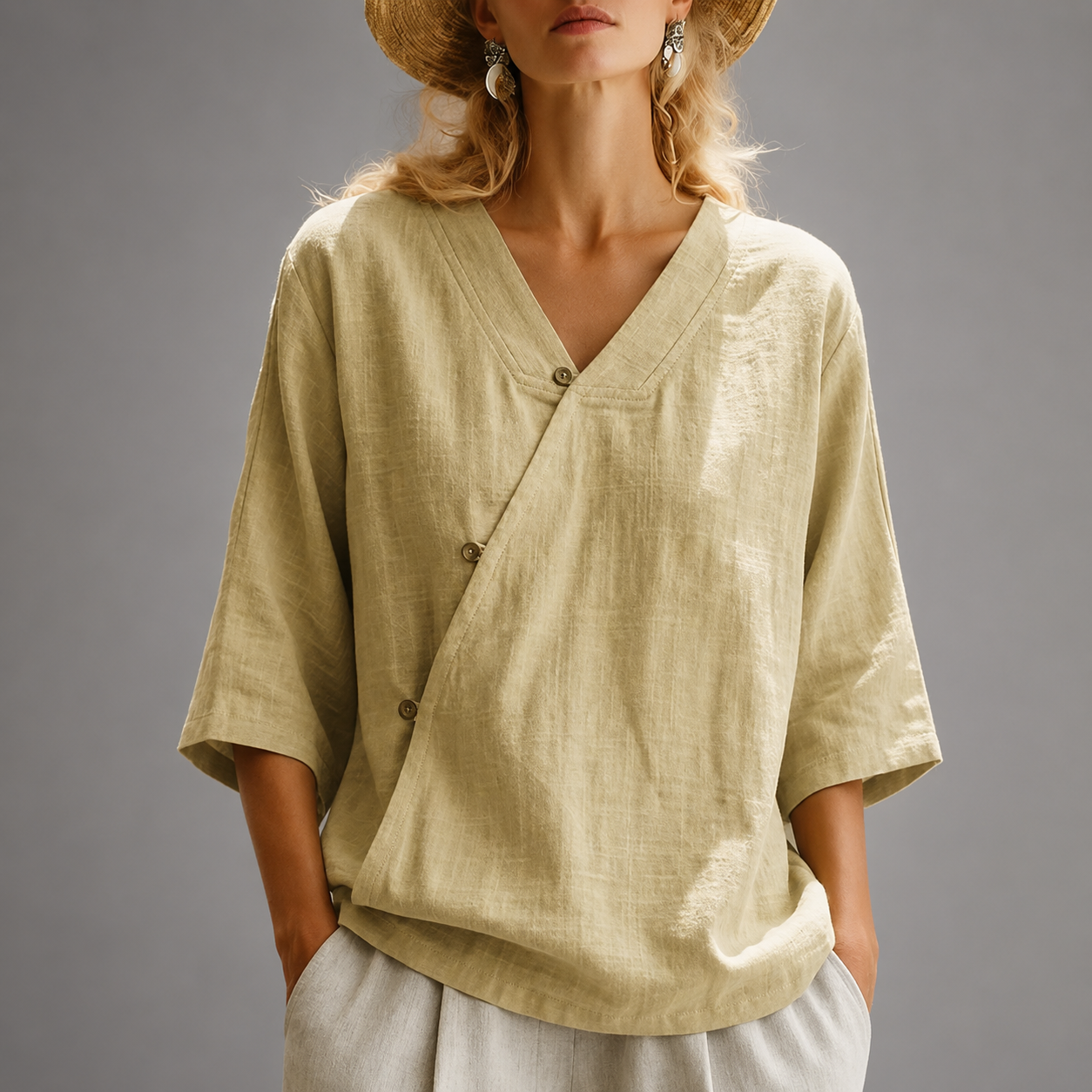 Marais Cotton Linen Top