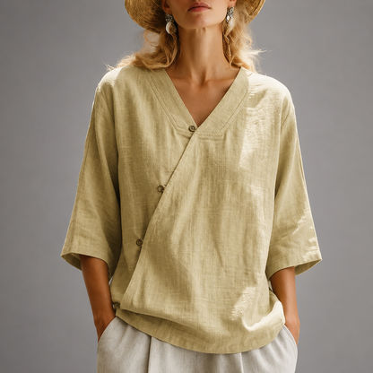 Marais Cotton Linen Top