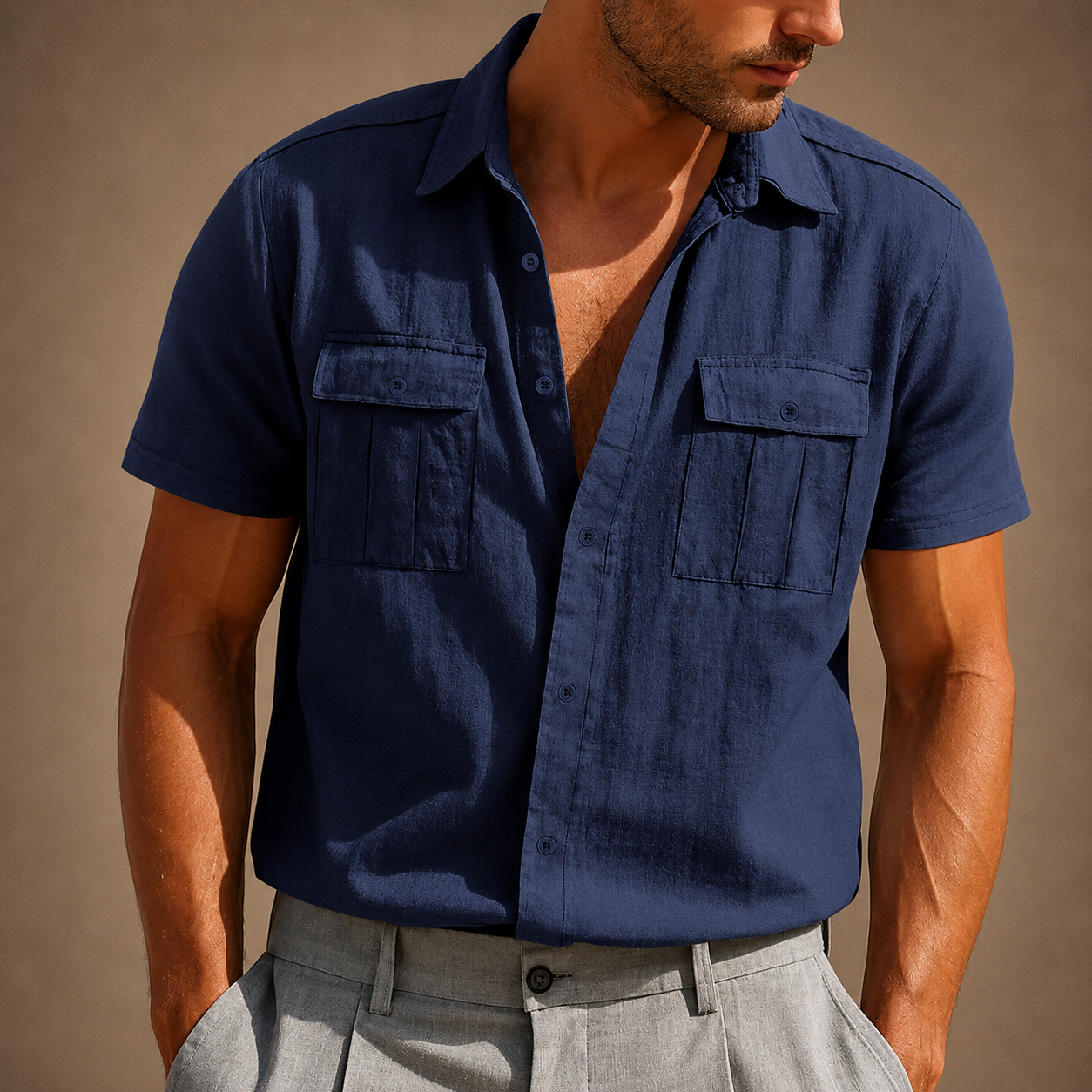 Ashford Linen Utility Shirt