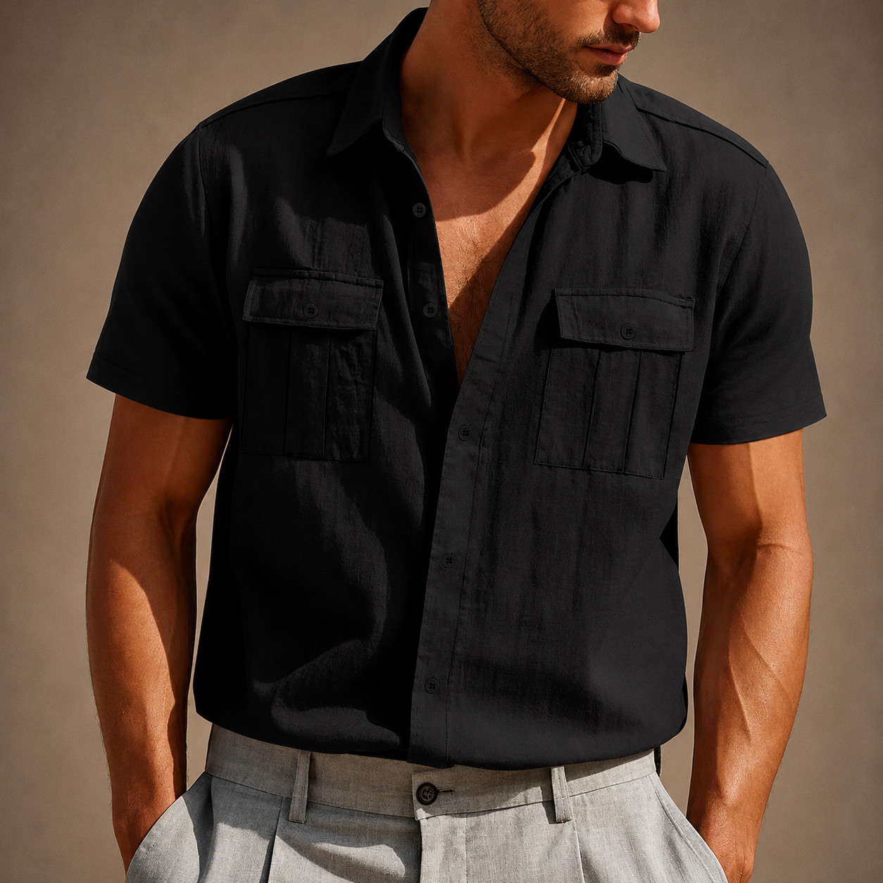 Ashford Linen Utility Shirt
