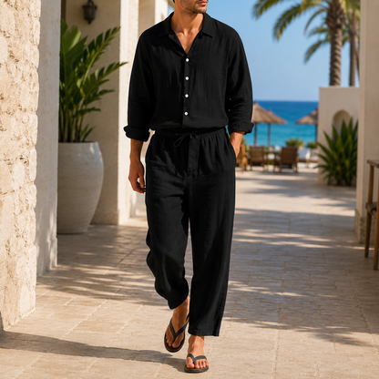 Amalfi Linen Two-Piece Set