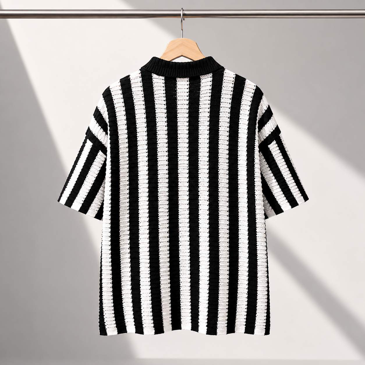 Vincenzo Stripe Knit Polo